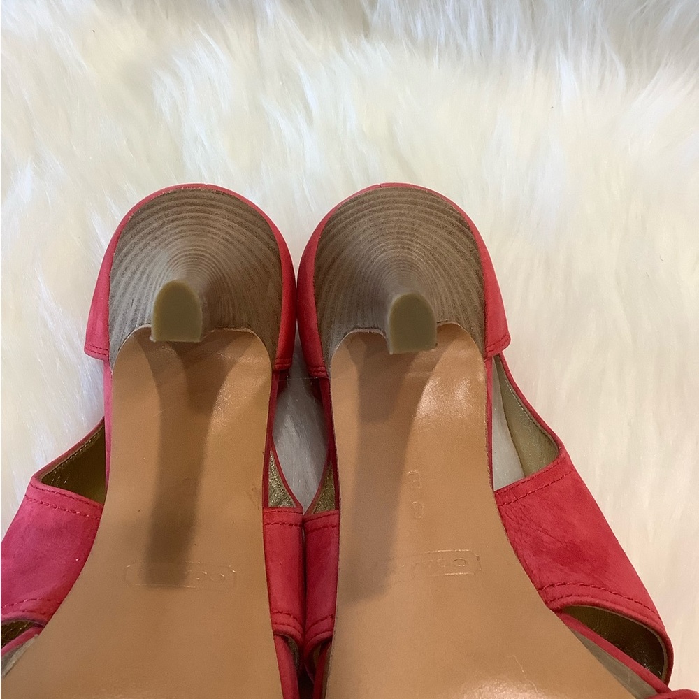 NWB 👠Coach Adelle Blossom Nubuck Suede Leather - Picture 7 of 13
